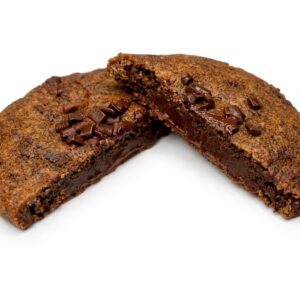 Cookie Americano de Chocolate 50% Cacau Recheado de Brigadeiro Belga de Chocolate
